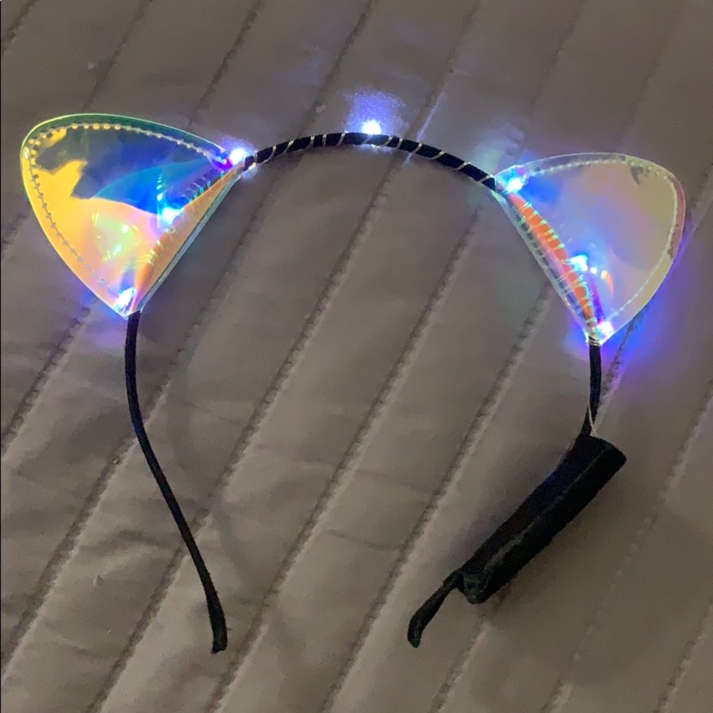 Light up festival kitty ears